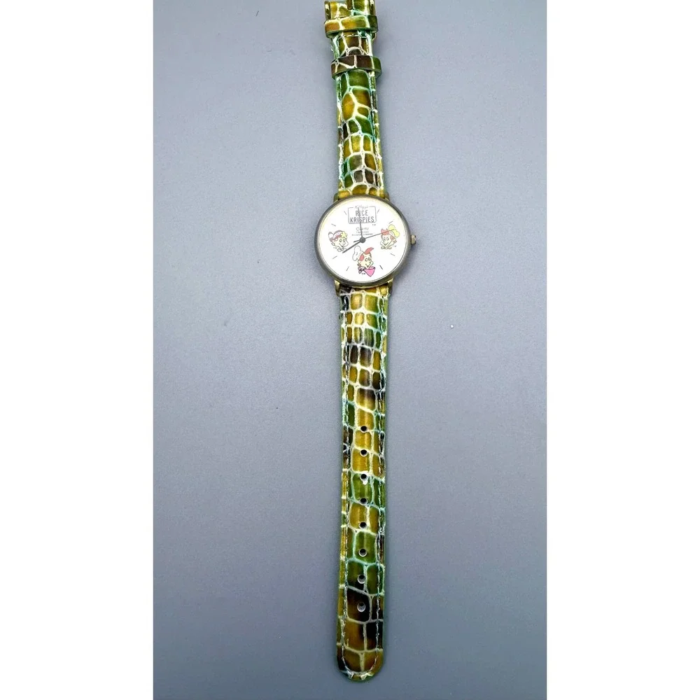 Vintage 1990 Kellogg's Rice Krispies Snap Crackle Pop Watch As Is
